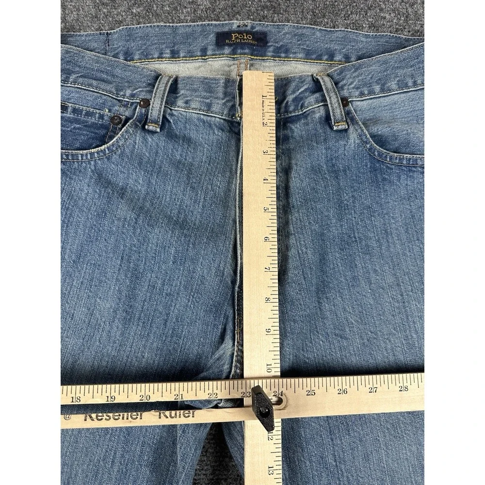 Polo Ralph Lauren The Varick Slim Straight 1967 Jeans 34 X 32 Medium Wash Blue